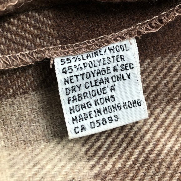 Stunning Vintage Wool Tartan Plaid Oversized Poncho Cape Jacket Coat Cardigan - Picture 5 of 11